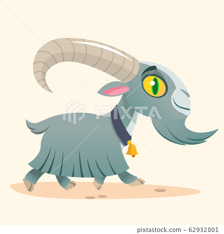 Cute cartoon goat running Cute cartoon goat running 62932801