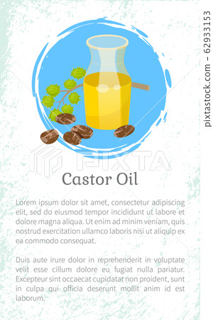 Castor Oil Jar with Essence, Cosmetics Ingredient 62933153