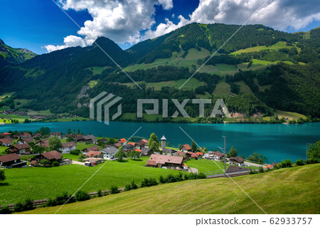 Swiss village Lungern, Switzerland Swiss village Lungern, Switzerland 62933757
