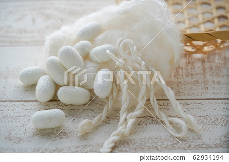 Mayu raw silk silk cotton silkworm 62934194