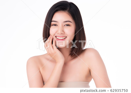 Beautiful Young Asian Woman with Clean Fresh Skin. Face care, Facial treatment, Cosmetology 62935750