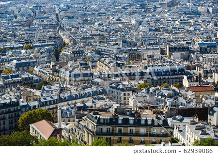 Aerial view of Paris, France 62939086