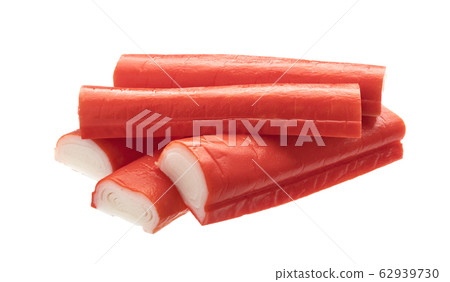 Crab sticks isolated on white background 62939730