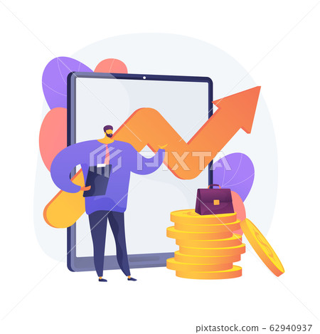 Business growth vector concept metaphor 62940937