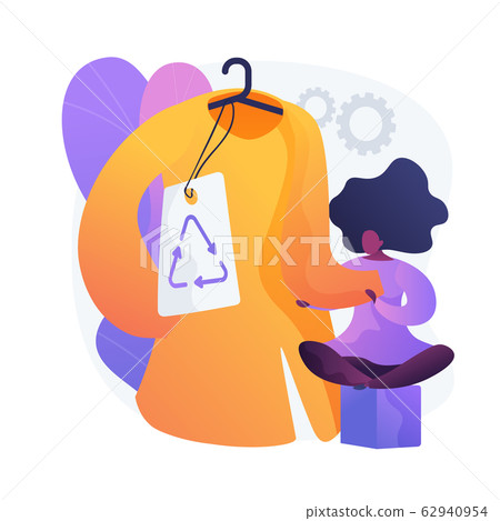 Eco friendly clothing brand vector concept metaphor. 62940954