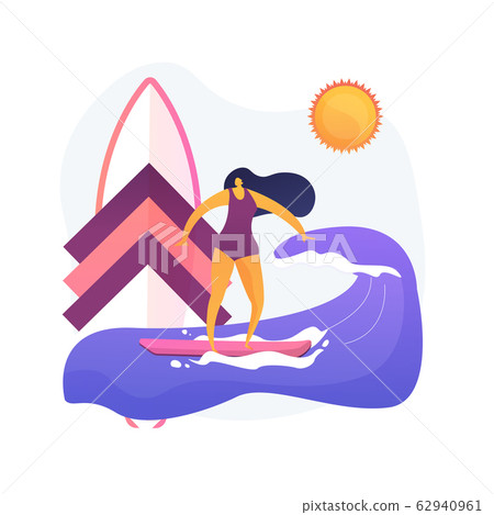 Surfing school vector concept metaphor Surfing school vector concept metaphor 62940961