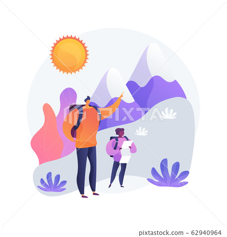 Summer hiking vector concept metaphor Summer hiking vector concept metaphor 62940964
