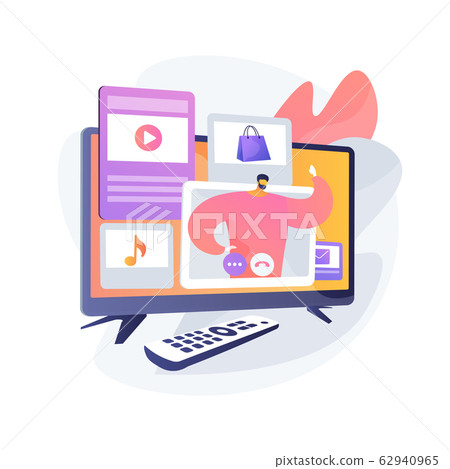 Tv shop vector concept metaphor 62940965