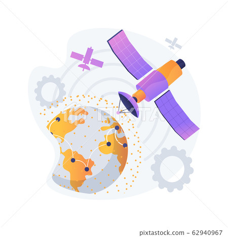 Planet satellite vector concept metaphor Planet satellite vector concept metaphor 62940967