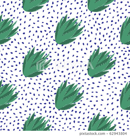 Aloe cacti wallpaper. Abstract cactus seamless Aloe cacti wallpaper. Abstract cactus seamless 62943804