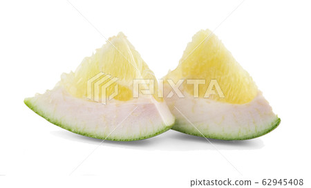 pomelo with slice an isolated on white background pomelo with slice an isolated on white background 62945408