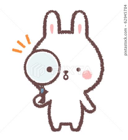 Magnifying glass rabbit Magnifying glass rabbit 62945784