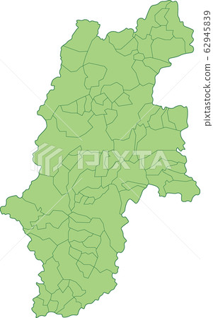 Map of Nagano prefecture_by municipality Map of Nagano prefecture_by municipality 62945839