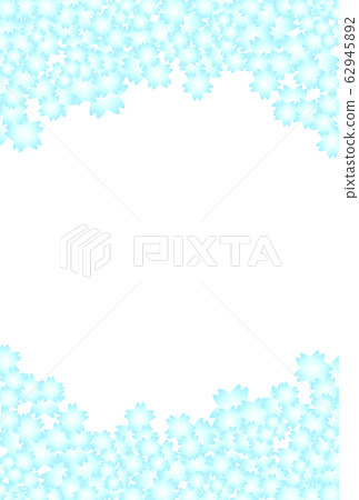 Cherry blossom background (light blue) 62945892