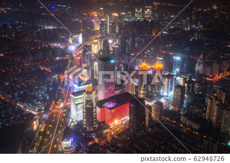 <Shanghai> Night view of Pudong, near Century Avenue Station <Shanghai> Night view of Pudong, near Century Avenue Station 62948726