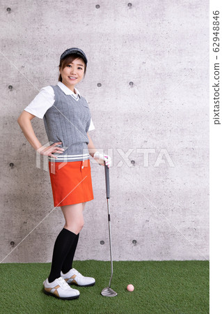 Women in golf wear Women in golf wear 62948846