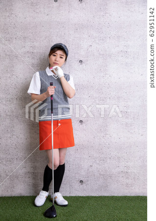 Women in golf wear Women in golf wear 62951142