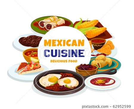 Traditional Mexican food, authentic meal dishes Traditional Mexican food, authentic meal dishes 62952599