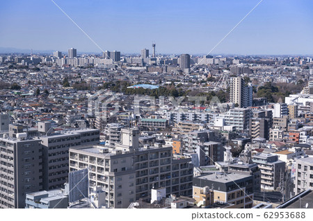 Urban landscape Buildings and residential area Tokyo Nerima to Saitama area Urban landscape Buildings and residential area Tokyo Nerima to Saitama area 62953688