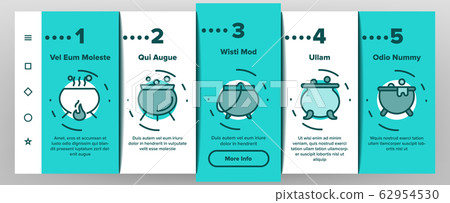 Cauldron Onboarding Icons Set Vector 62954530