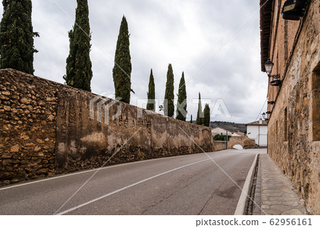 Road in the medieval town of Pastrana in Spain Road in the medieval town of Pastrana in Spain 62956161