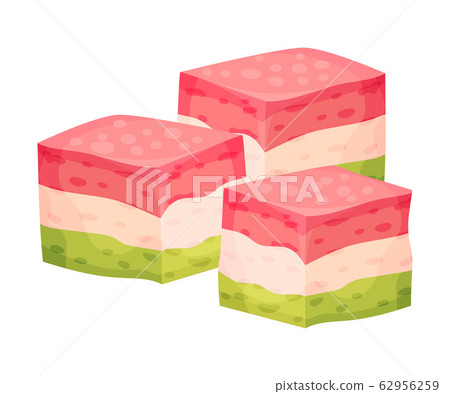Arabic Turkish Delight or Rahat Lakoum Vector Illustration Arabic Turkish Delight or Rahat Lakoum Vector Illustration 62956259