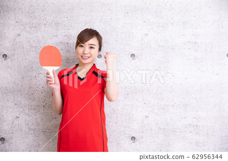 Woman playing table tennis Woman playing table tennis 62956344
