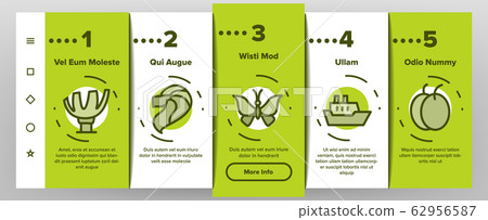 Singapore Onboarding Icons Set Vector Singapore Onboarding Icons Set Vector 62956587