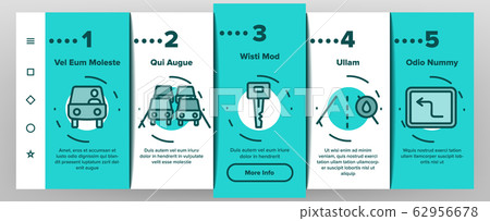 Driver Onboarding Icons Set Vector 62956678