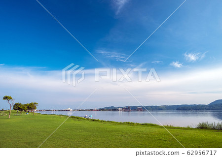 多哥池塘芝藍天 62956717