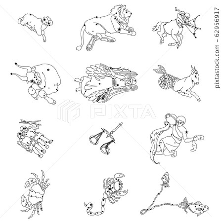 Zodiac sign-Constellation picture set 62956917