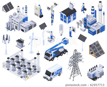 Electricity Isometric Set Electricity Isometric Set 62957713
