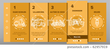 Motorbike Onboarding Vector 62957919