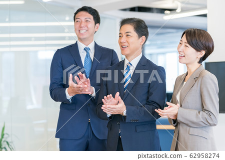 商業讚揚掌聲商業人士 62958274