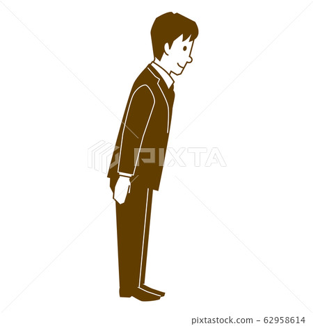 辦公室工作人員鞠躬圖 62958614