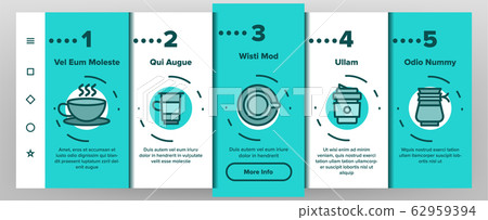 Color Coffee Equipment Vector Onboarding 62959394