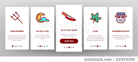 Color Different Halloween Vector Onboarding Color Different Halloween Vector Onboarding 62959399