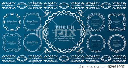 Wedding Frame Vintage Antique Gorgeous Retro Girly Luxury Set 62961962