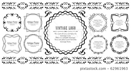 Wedding Frame Vintage Antique Gorgeous Retro Girly Luxury Set 62961963