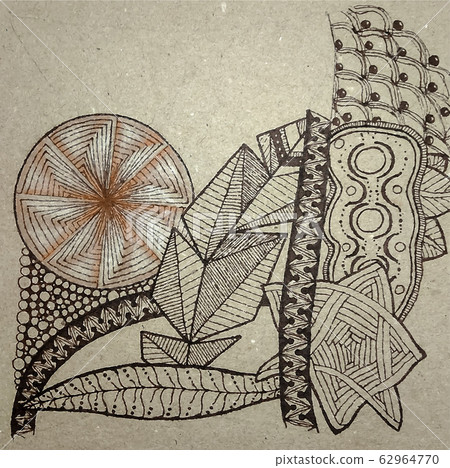 Abstract drawing in the style of zenart Abstract drawing in the style of zenart 62964770