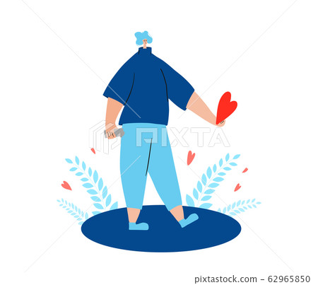 Couple of persons. Date concept. Vector scene. 62965850