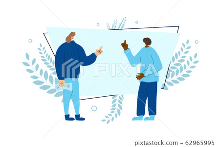 Vector men standing full length with discuss. Vector men standing full length with discuss. 62965995