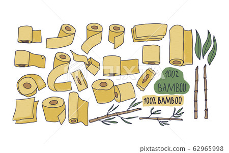 100 persent eco bamboo emblem. Vector design. 100 persent eco bamboo emblem. Vector design. 62965998