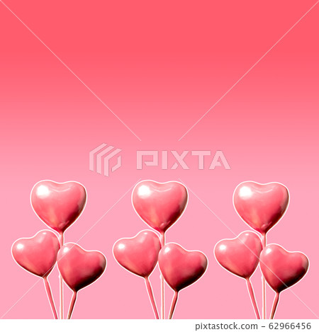 Lots of pink hearts and gradient pink back and copy space on top 62966456