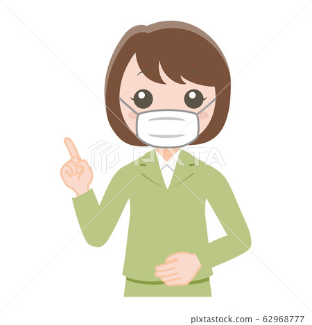 A woman in a masked suit _ upper body 62968777