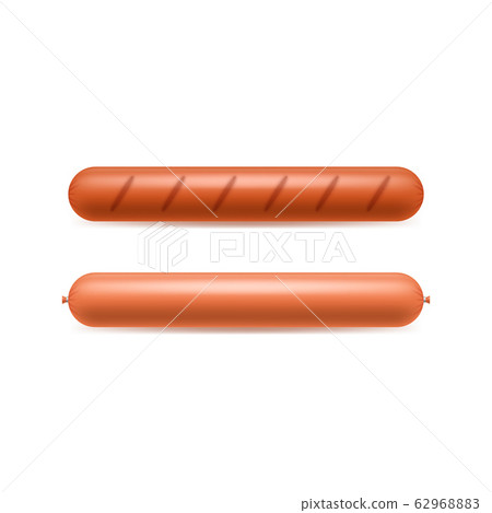 Realistic 3d Detailed Sausages Meat Set. Vector Realistic 3d Detailed Sausages Meat Set. Vector 62968883