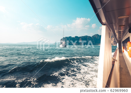 On the boat travel to the islands On the boat travel to the islands 62969960
