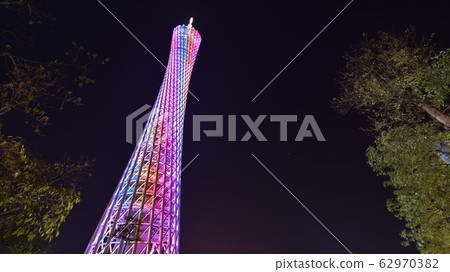 Guangzhou Tower, lit up Guangzhou Tower, lit up 62970382