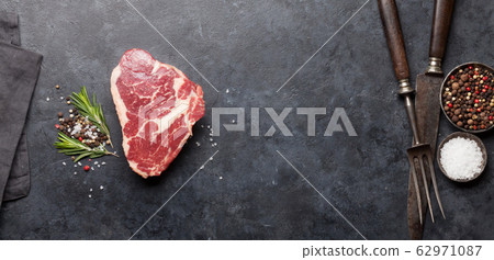 Ribeye fresh raw beef steak Ribeye fresh raw beef steak 62971087
