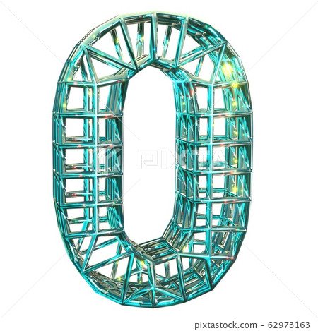 3D rendering, 0 zero number. 62973163